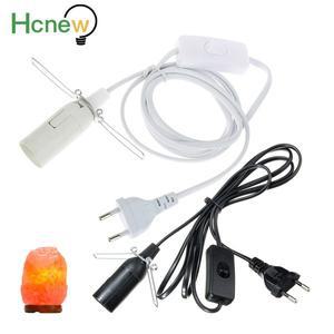완벽호환 Hcnew 1.8M 소금 램프 전원 코드 E14 LED 전구베이스 홀더 나사 (디머 스위치 포함) EU 플러그 용
