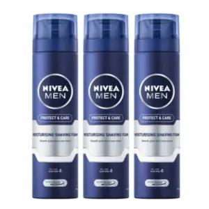 니베아 쉐이빙 폼 면도 크림 프로텍트&케어 200ml X3P BNS