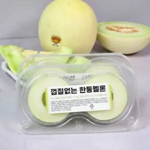 신선컷 미국산 손질 허니듀 메론 껍질없는 한통 멜론 1.1kg