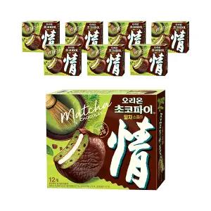 오리온 초코파이 말차쇼콜라 12입, 8개