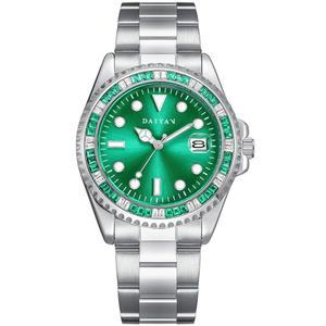 PASOY 여성용 핑크 다이얼 시계 우아한 38mm 스테인리스 스틸 브레이슬릿 야광 방수 쿼츠 무브먼트 날짜 표시