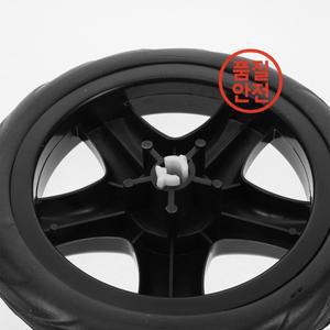 2Pcs 검은 헤비 듀티 쇼핑 카트 바퀴 교체 식료품 롤링 트롤리 접이식 계단 등반 플라스틱 캐스터