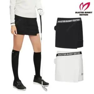 마스터바니 여성 골프 겨울 사선 레터링 볼주머니 스커트 421B4PC359