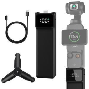 DJI호환 오즈모 포켓 3용 배터리 핸들  확장 액세서리 5000mAh 보조 (미니 소형 삼각대 포함)