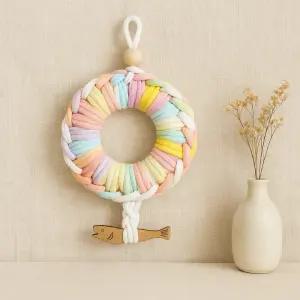 양말목 액막이명태 리스 만들기 키트 DIY 행운 인테리어 소품