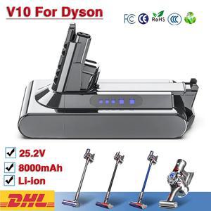 다이슨 V6 V7 V8 V10 시리즈 SV12 DC62 SV1 용 21.6V 배터리 진공 청소기 예비 6000mAh 충전식