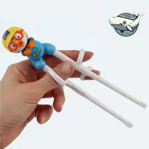 [골드스마일]왼손 어린이 초기 젓가락 연습 캐릭터 디자인 쥬쥬숟가락 아동식기