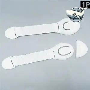 [골드스마일]편리한 문고리 잠금장치 심플 화이트 간편