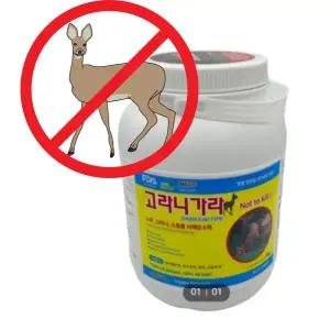 고라니가라 입제 3kg 야생동물 고라니 노루 너구리 오소리 기피제 퇴치제 피해 감소