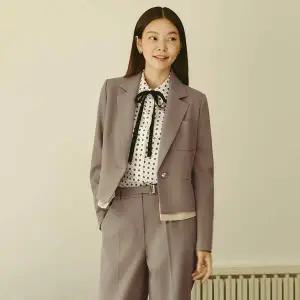 [SI](의정부점)배색 포인트 크롭 자켓 (SSLJJAI11050) (SSLJJ11050)