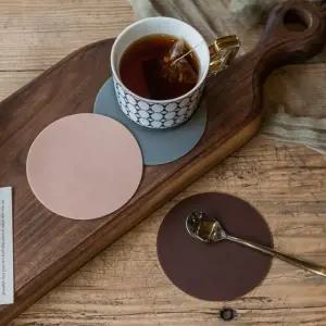 파스텔컬러 실리콘 원형 컵받침 10cm