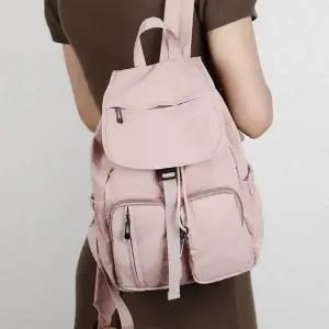 [다잇템] 여학생 멀티포켓 버클 엷은 클래식 백팩