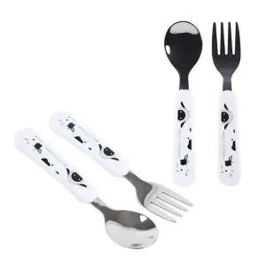 스푼 아기 어린이집 세트 어린이 포크 스텐 유치원 어