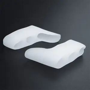 부드러운 반투명 발가락 분리 밴드 쿠션 발건강 케어