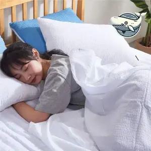 여름 시원한 시어서커 홑이불 화이트 쿨링 침구 인견홑이불