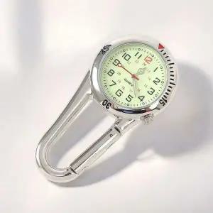 [콩심팥심]게더릭 카라비너 야광 스포츠 시계 (실버)