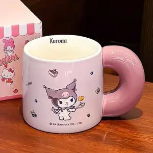 산리오 쿠로미 도넛 손잡이 머그컵 570ml