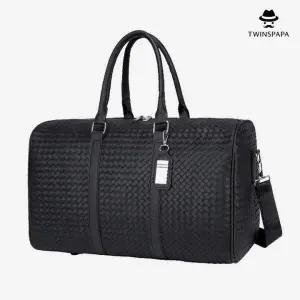 /트윈스파파 남녀공용 대용량 PU 가죽 여행용 보스턴백(P0000UAF)