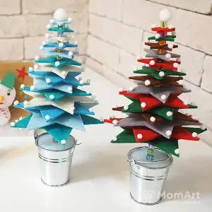 맘아트 DIY 크리스마스 별 트리 만들기 키트 미니트리 장식소품