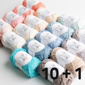 야나 애니울(Anywool) 10+1 뜨개실 털실 애니울실 230~261번