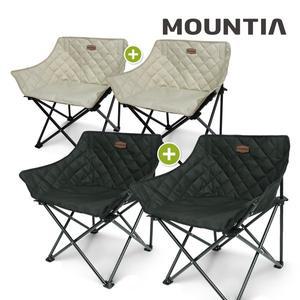 [마운티아] 네오 하프체어 캠핑의자 1+1/감성 폴딩의자