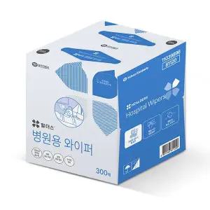 [하프클럽/유한킴벌리]유한킴벌리 와이프올 병원용 와이퍼 300매 타올 초음파젤 제거용