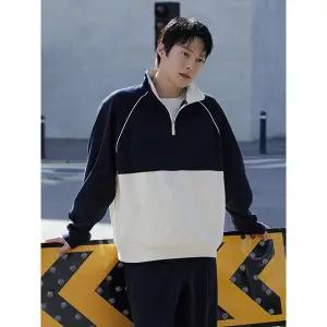 [탑텐밸런스](의정부점) 남성 BALANCE 더블니트 배색 하프집업 MBE5TR1251