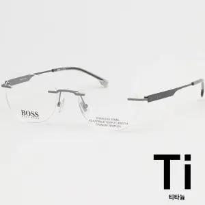 휴고 보스 티타늄 안경테 BOSS1265D SVK 무테 초경량 명품 템플