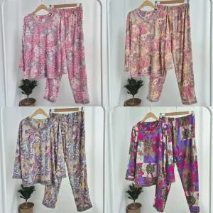 [오는정패션] 국산 엄마 할머니 홈웨어 실내복 라운지웨어 면스판 엄마잠옷 할머니잠옷 요양원옷 상하세트