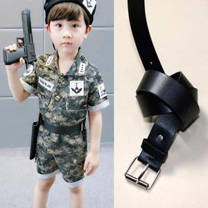 소년 소녀용 고품질 어린이 가죽 벨트, 어린이 캐주얼 PU 허리 스트랩, 청바지 바지 바지 허리띠, 조절 가