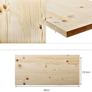 셀프 DIY 디자인 두꺼운 원목 나무선반 M 중 뛰어난 내구성 나무판 판자 판때기 브라켓별도 23.5x60cm 18T