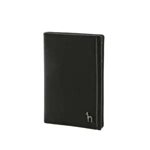 [헤지스](대구신세계)[COLOR POINT] 블랙 배색포인트 소가죽 카드지갑 HJHO4F336BK