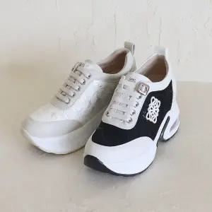 [롯데백화점]원더슈즈 하이토드 컴포트 쿠션 미끄럼방지 키높이 에어 스니커즈 9.5CM BD-M39