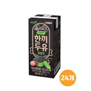 [얌얌마켓] 푸르밀 한끼두유 흑임자 190ml 1박스(24개입) 건강한 두유, 알카리성 건강, 영양 간식