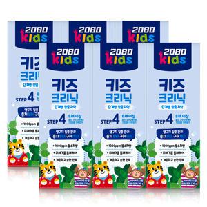 2080 키즈크리닉 4스텝 키즈 순한민트 치약 80g 12개 충치/구취