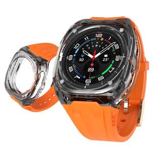 갤럭시 워치 울트라 일체형 풀커버 스트랩 밴드 47mm 오렌지