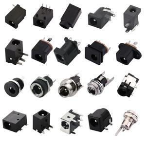 DC 전원 암 잭 소켓 너트 패널 마운트 어댑터 커넥터 5.5x2.1mm DC-003A/005/022B/25M