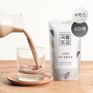 [곡물도감]무가당 서리태 콩물두유 총 60팩(총 4박스)