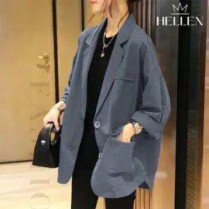 헬렌 여성 아우터 루즈핏 카라 자켓 몬드코튼자켓 H-064