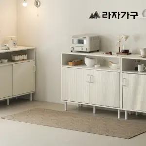 라자가구 미아 데일리 슬라이딩 템바보드 다용도 거실 수납장 800/1000/1200