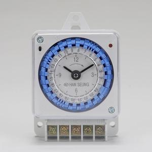 국산 간판 24시간용 기계식 타임스위치 HTS-24B /타이머스위치/콘센트타이머/국산타이머/자동타이머