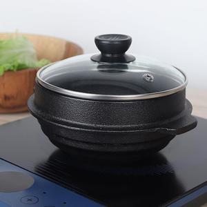 투데이리빙 1+3 인덕션 무쇠 뚝배기 1인용 2인용 냄비 인덕션용 된장 찌게 뚝배기소 16 17 계란찜 주물 솥
