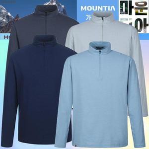 [마운티아] 남성 시스티셔츠Z5 기능성 기본 집업 경량 잠재권축사 원단 흡한속건 (S33523892)