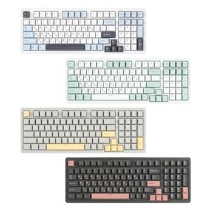 지클릭커 WK98 타란튤라 기계식 유무선 블루투스 키보드 화이트 마린 (도각도각 45g)