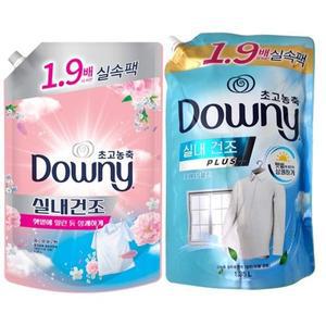 [다우니] 초고농축 섬유유연제 리필 실내건조 1.35L 드럼일반겸용 1...