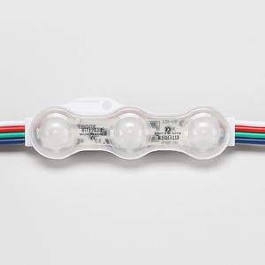 사인전용 LED 3구모듈 렌즈 RGB 100개 문테두리조명 led연결구
