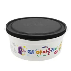 (검정) 아모스 탱탱 아이클레이 대용량 버킷 400g/만들기재료/클래이/유아/선물/슬라임세트/아이클래이