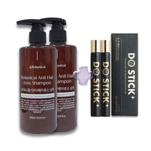 디비케이 보태니컬 안티헤어로스 샴푸 300ml 2개+허브어스 두스틱플러스 헤어토닉 10mlx2개 빈모케어