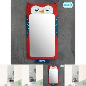 니노 미러보드 전신안전거울 부엉이 - 소/전신/안전/거울/벽/부착/유아/동물/아동/부착용/키즈룸/어린이집