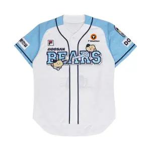 [정품] 두산 베어스 x 망그러진곰 어센틱 유니폼 화이트 패치 버전 1 (논 마킹 버전) Doosan Bears Manggom